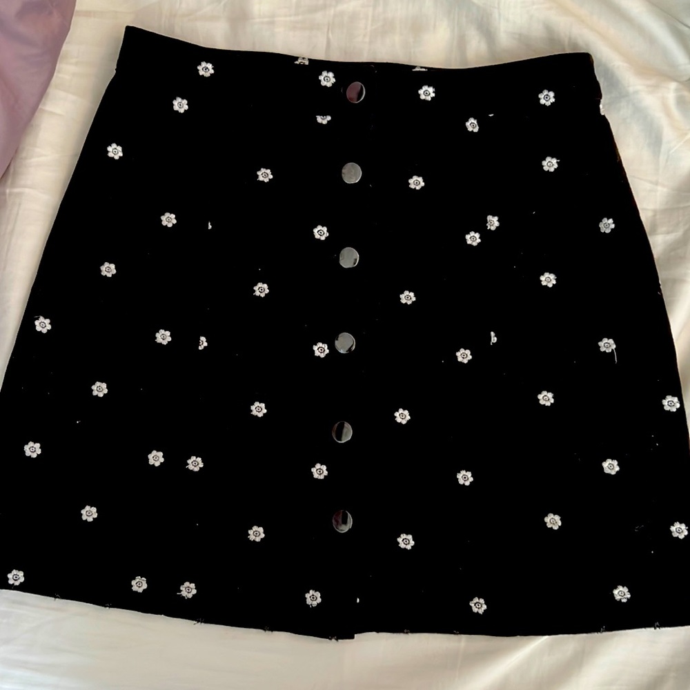 mi ami button up skirt
